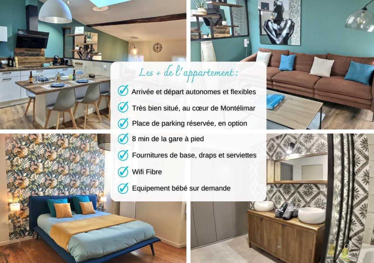 Myzenplace - Duplex 100M2 Cosy, Atypique, Situation Ideale, Parking Montélimar Dış mekan fotoğraf