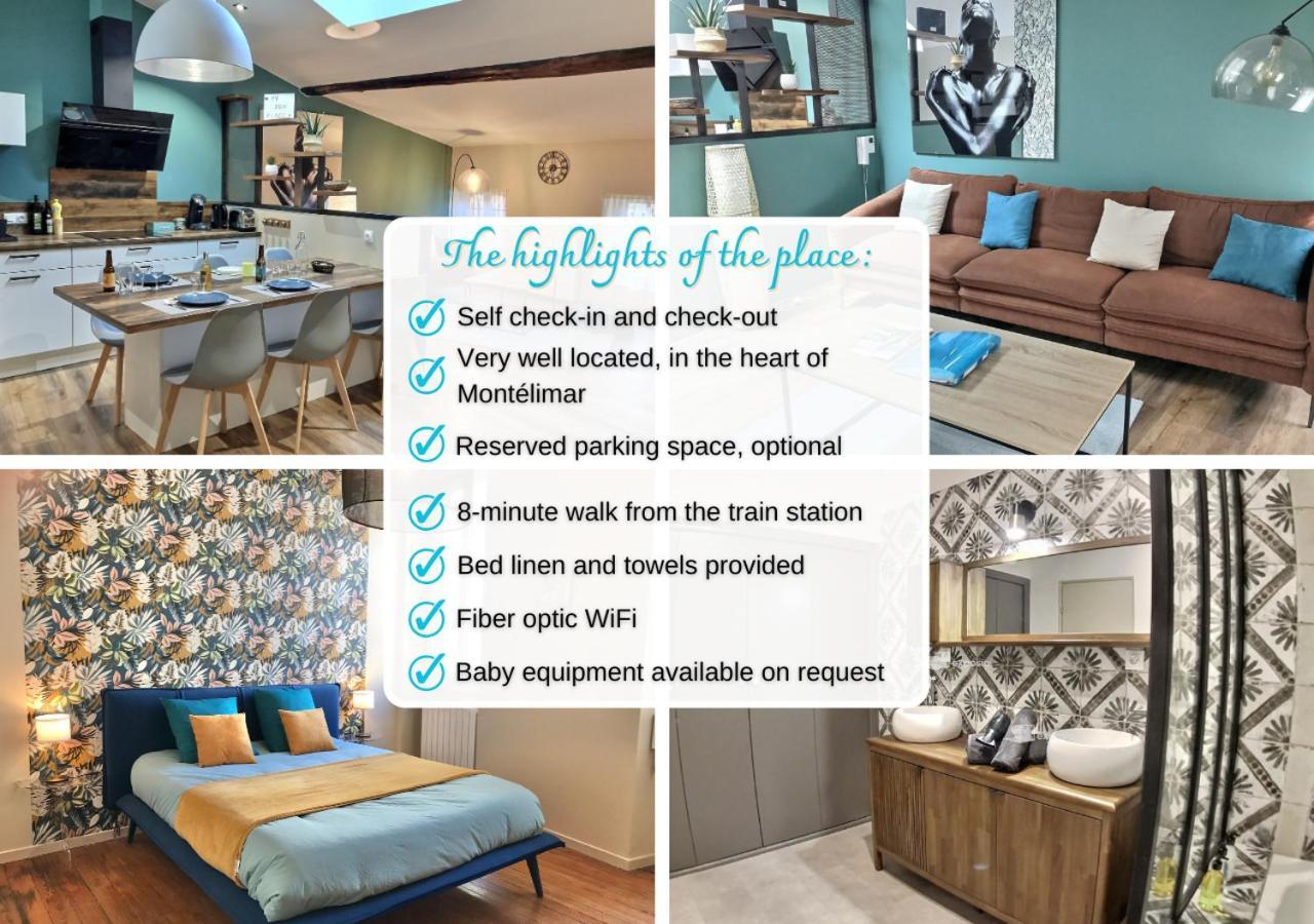 Myzenplace - Duplex 100M2 Cosy, Atypique, Situation Ideale, Parking Montélimar Dış mekan fotoğraf